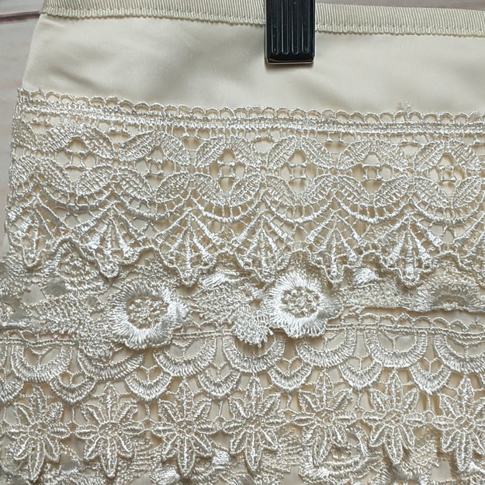 Sans Souci Lace Ruffle Mini skirt Size M - Picture 3 of 6